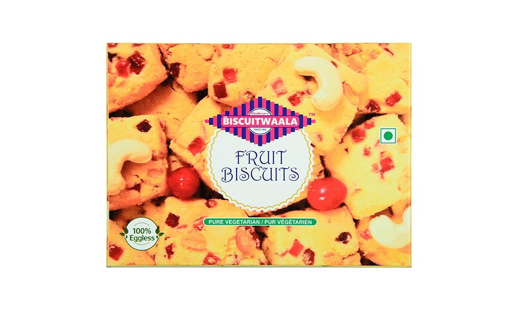 Biscuitwaala Fruit Biscuits    Box  250 grams